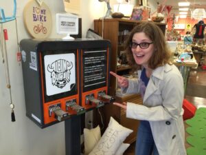 Lou really loves this vending machine